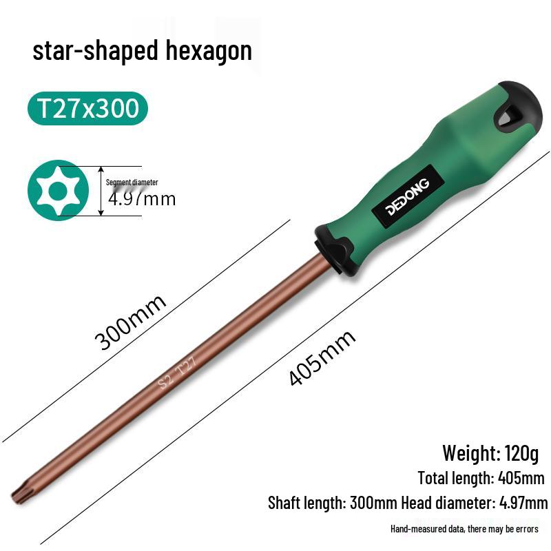 T20 Plum Blossom Inner Hex Set: T6-T30 Screwdrivers & Phillips
