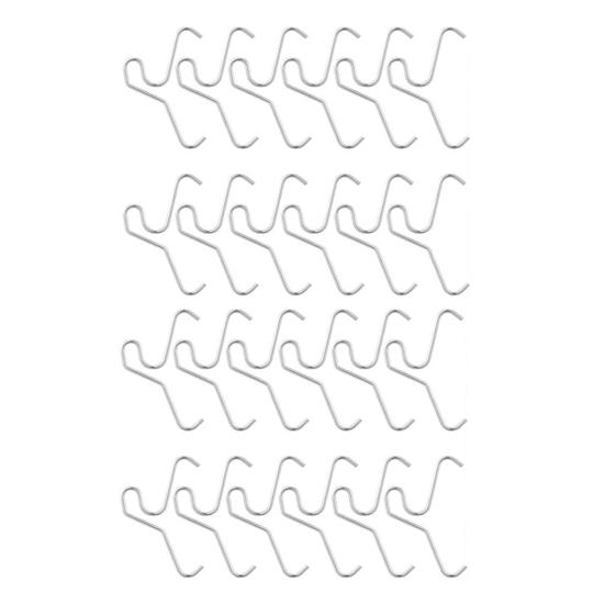 

Stainless Steel Brick Hook Clips Heavy Duty No Drill Brick Hanger Wall Clips for Outdoor Hanging Wreaths Lights Decorations Fits 2-1/4 to 2-2/5 Inch 24PCS