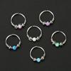 Opal For Women Hoop Earrings Accessories Stainless Steel Body Piercing Jewelry Lip Rings Nose Rings