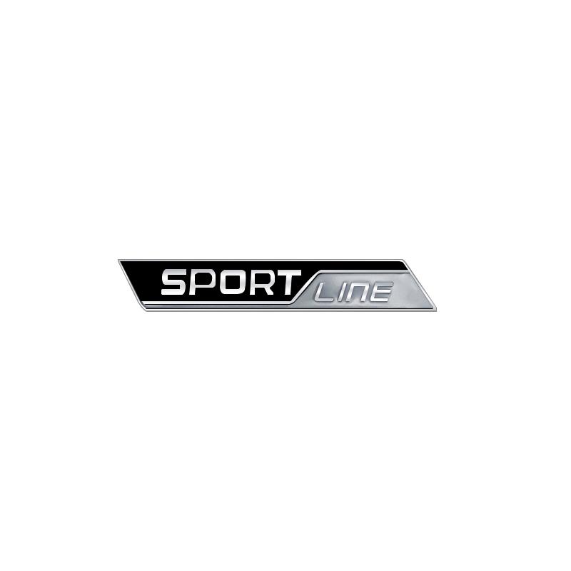 JBIW9 Metal Sport Line Grille Sticker Car Rear Trunk Body Emblem Badge for Skoda Yeti Octavia Superb Fabia Kamiq Karoq Kodiaq Rapid