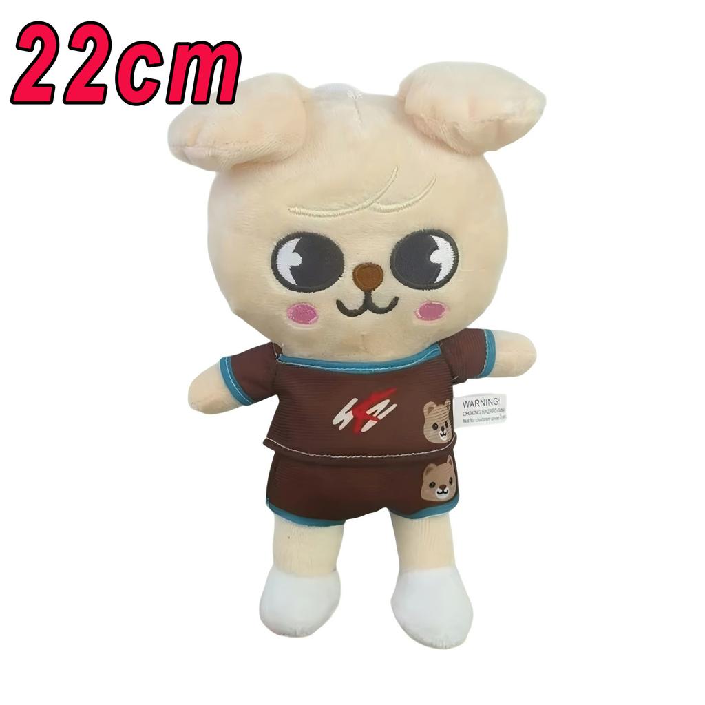 *23-50cm Plush Toy Wolfchan Kawaii Cartoon Stuffed Animal Plushie Doll Large Size Stray Kids Plush Sleeping Pillow Gift