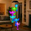 Beautiful Hanging Solar Angel Wind Chime Colorful Decorative Wind Chimes Light ABS Color Changing Wind Chime Outdoor Decor