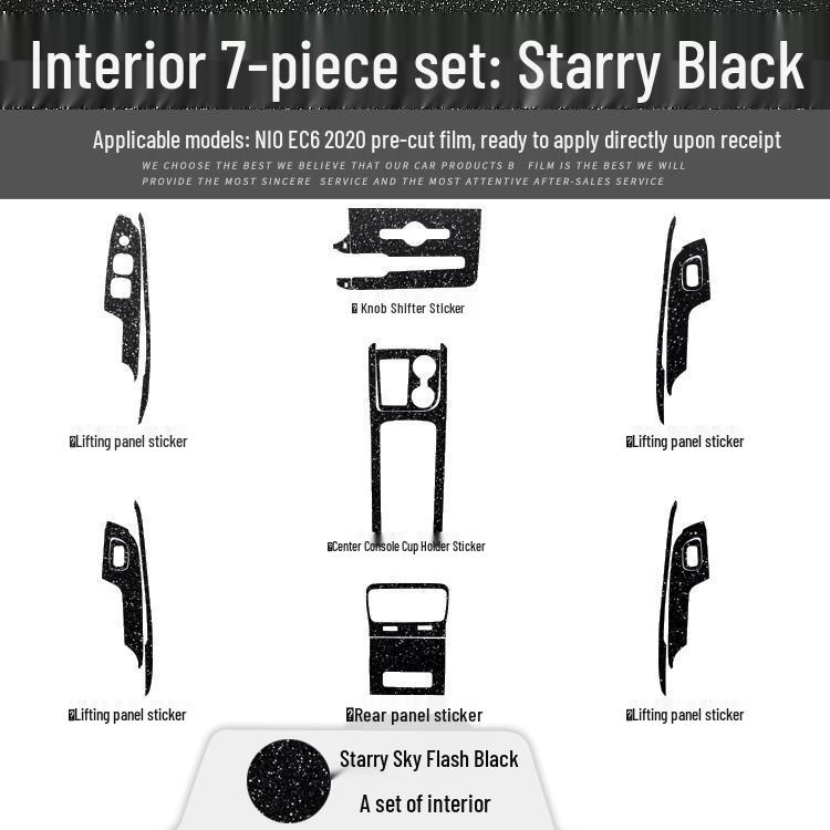 Compatible Nio ES8 (18-20) Carbon Fiber Gear Stickers for ES6/EC6 - Free Replacement If Damaged