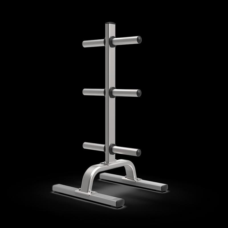 Commercial Double-Layer Weight Plate & Barbell Rack