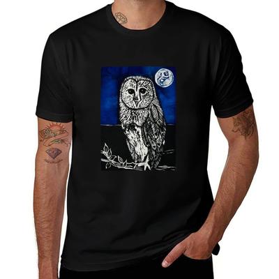 Midnight Owl Tshirt Holiday Lightweight Tshirt