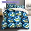 Biancheria da letto con motivo Parramatta Eels Decorazione per la casa Regalo di compleanno e festa (1 * copripiumino + 2 * federa, senza nucleo)