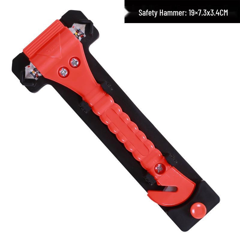 Multifunctional Emergency Car Safety Hammer with Window Breaker and Seatbelt Cutter