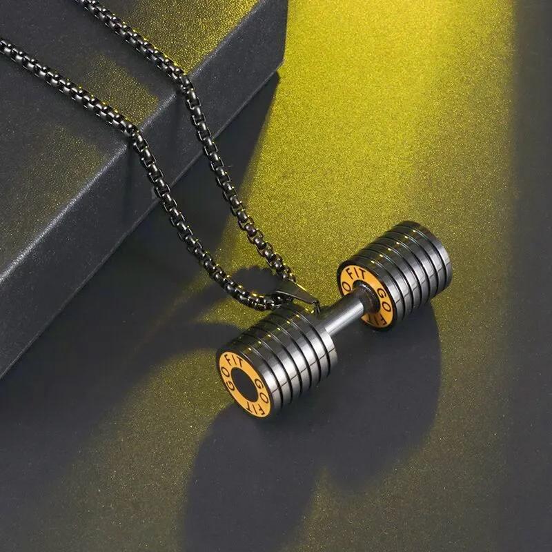 Boxing Gloves Solid Color Pendant Fashion Men Athletic Leisure Jewelry Hip Hop Necklace Street Black Boxing Gloves Necklace