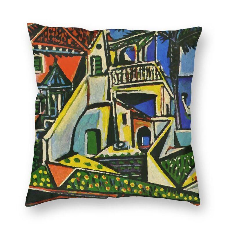 Pablo Picasso Luxury Cushion Cover Car Polyester Pillowcase Single Row Face Art Pillowcase Sofa