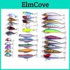 Hengjia Fishing 30pclot Mixed Lureset Plastic Poppercrankbaitminnow Bionic Wobbler Fishing Tackle