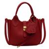 Stylish and simple solid color texture large capacity shoulder bag women's new portable messenger bag commuter bag