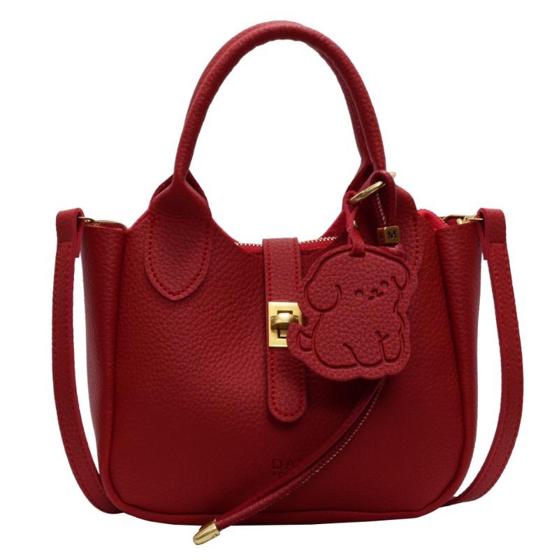 Stylish and simple solid color texture large capacity shoulder bag women's new portable messenger bag commuter bag