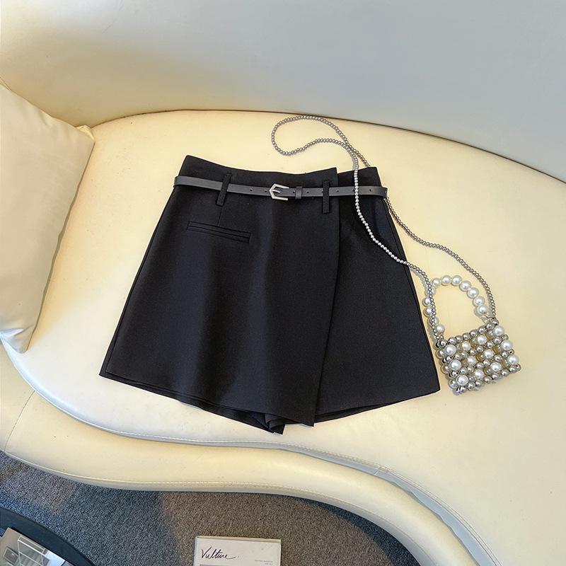 

Women s Early Spring 2025 Fashion High Waist Slimming A-Line Midi Skirt and Blazer Set 3XL чорний