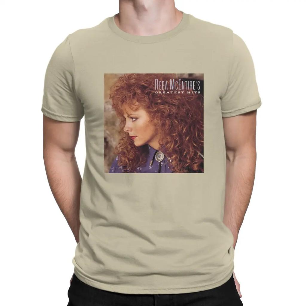 Men Greatest Hits T Shirt R-Reba Mcentire Music Cotton Tops Fun Short Sleeve Round Neck Tee Shirt Adult T-Shirt
