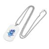 1pc KPop Demon Hunters Rumi Mira Zoey Blue Tiger Stainless Steel Pendant Necklace Unisex Fashion Chain Jewelry Fans Gift
