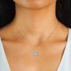 Silvere Glam The Charming New Ins Style In Silver And The Snowflake Moissanite Necklace S925 Sterling Silver Collarbone Chain