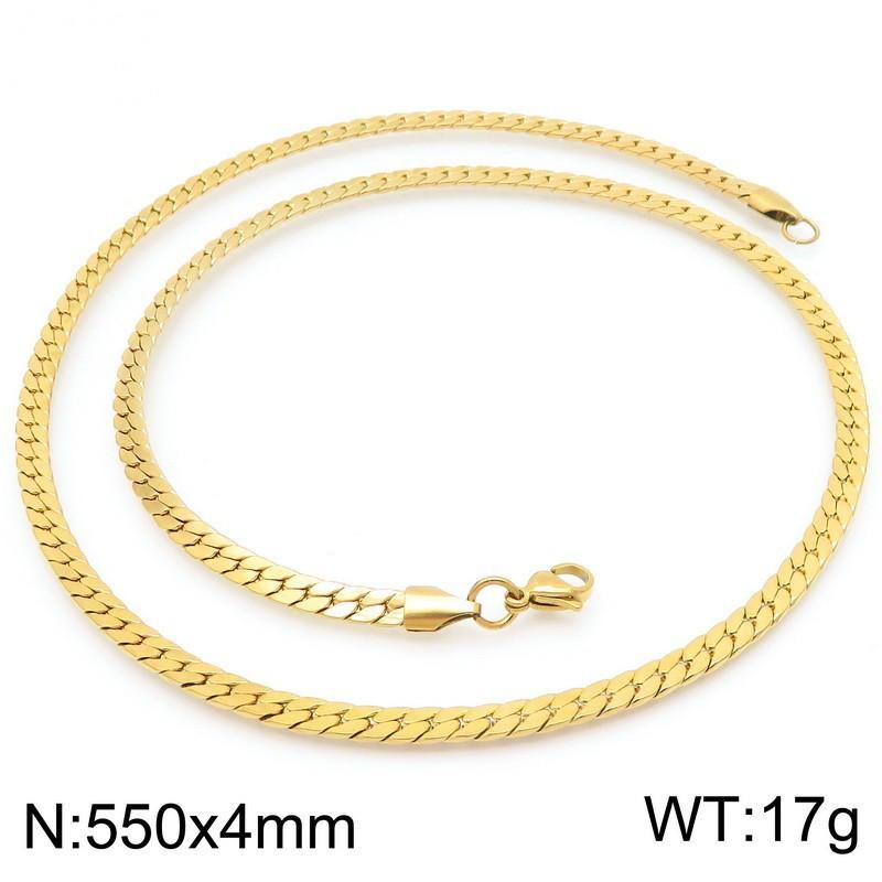 

Премиальная цепочка «Змеиная кожа», Темпераментная зашифрованная плоская кубинская цепочка из нержавеющей стали, мужское и женское ожерелье