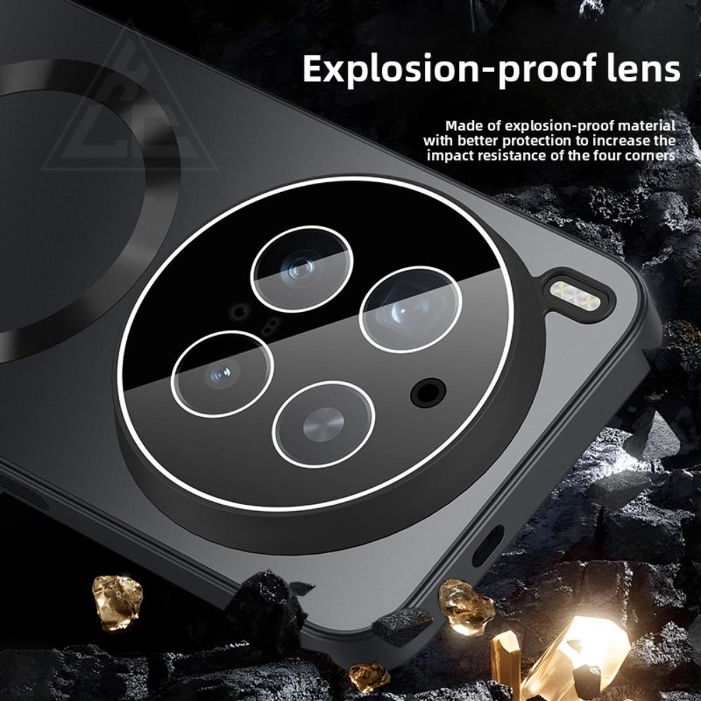 For VIVO X300 Pro Case Hard PC Matte Magnetic Wireless Charging Lens Protective Back Cover For VIVO X300 Pro Phone Shell