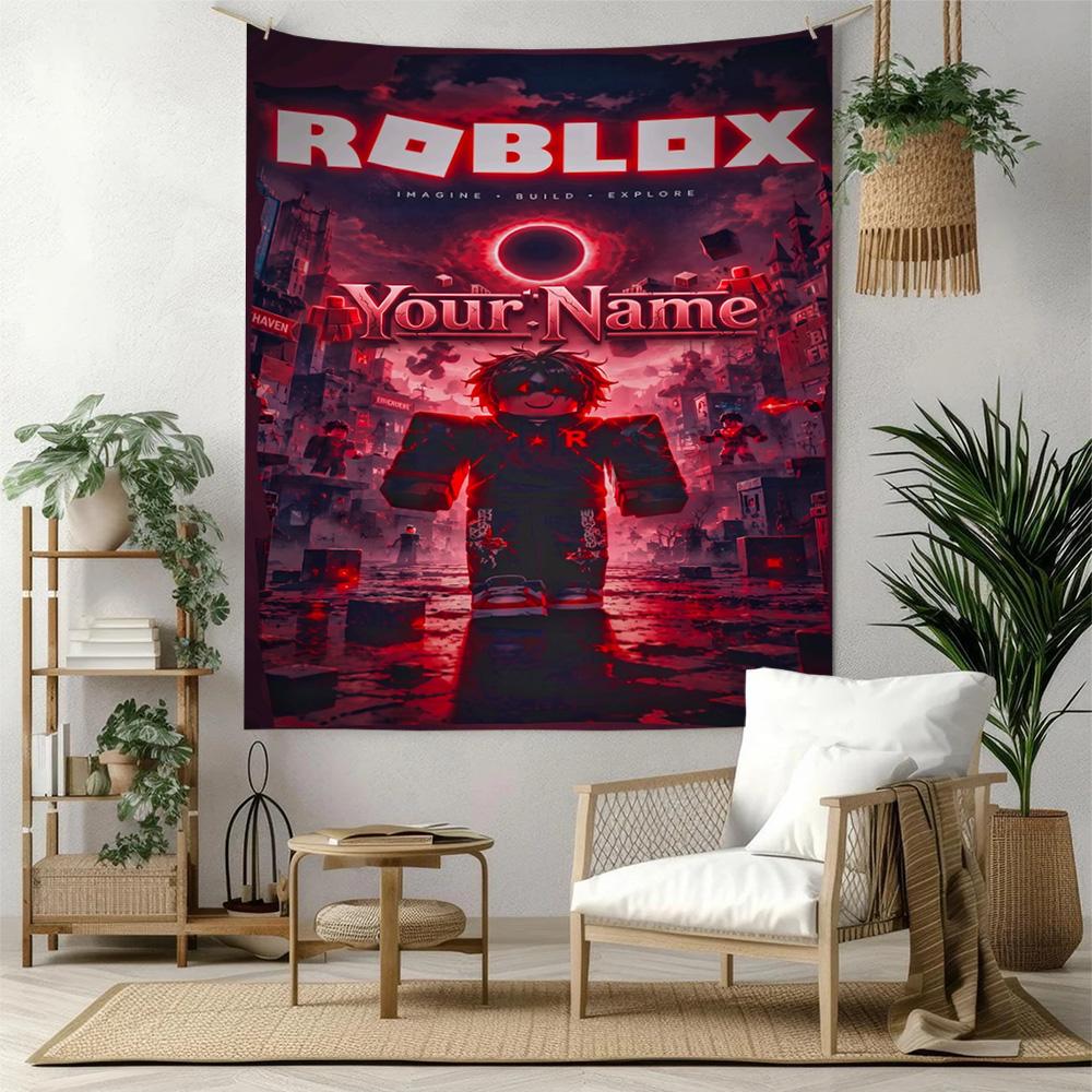 Roblox Customize Your Name Tapestry Cozy Personalized Tapestry Easy to Hang Suitable for Studio Apartment Ideal for All Seasons