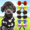 Pet Round Frame Sunglasses - Trendy Retro Glasses for Dogs and Cats