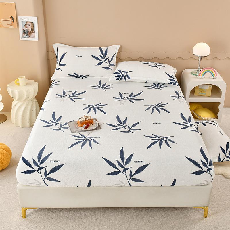 

Зимняя теплая простыня со звездами, фланелевая флисовая простыня для двуспальной кровати размера Queen/King, универсальный наматрасник180 180cm*200cm