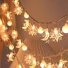 Plastic Moon Star Lamp Moon Decoration LED Curtain Light LED String Lights  Party Decoration