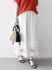Ships Any Rope Design Gathered Flare Skirt (723220049) White, Hand Washable, One Size