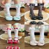 Lolita Lace Trim Mid Calf Socks With Bow For Girls Summer Fashion