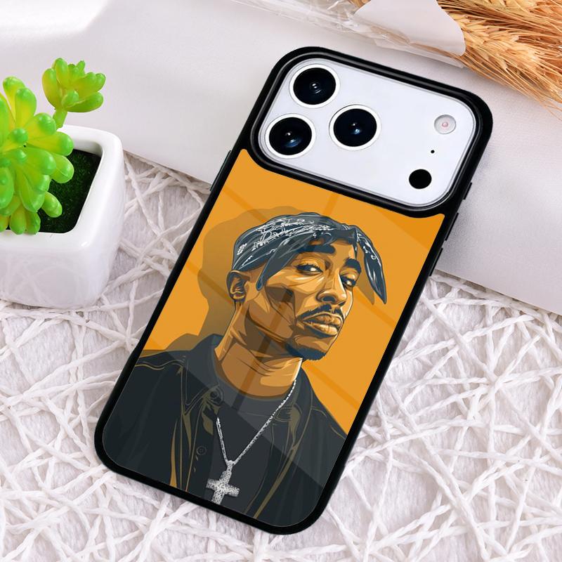 Tupac 2pac Shockproof Phone Case for iPhone 17 Air 16e 15 11 12 14 13 Pro Max Cover Coque