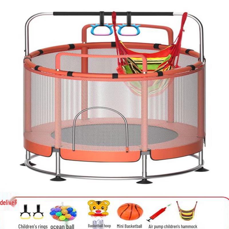 TLXT Kids Indoor Trampoline with Safety Net