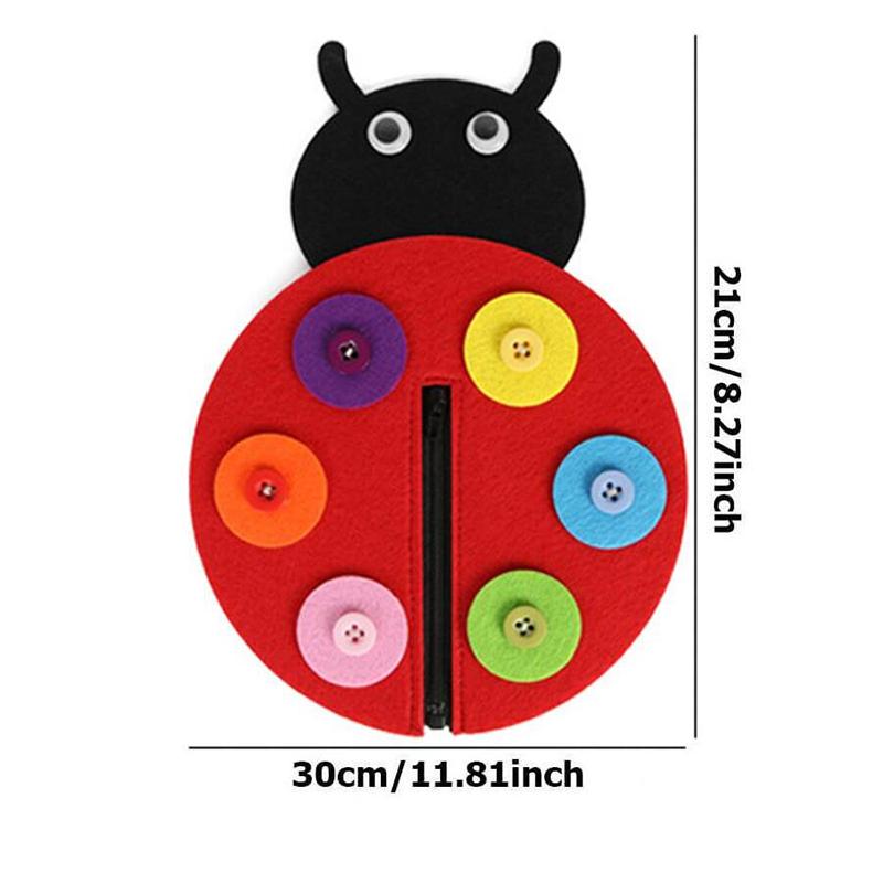 Children Diy Button Early Education Children Toys Montessori Teaching AIDS To Learn Non-woven Fabric Button Up Toy Supplies
