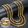 Collar de Cadena Hiphop Eslabón Chapado en Oro de Dubái Para Mujer Hombre Statement Gargantilla Dorada Clásica Moderna Regalos para Bodas Fiestas