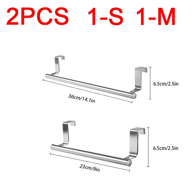 Stainless Steel Towel Rack Kitchen Towel Holder Sink Accessories Bathroom Towel Holder Under Sink Organizer SNJ004