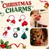 Yarn Christmas Ornaments for Tree Knitted Hanging Decorations Holiday Home Christmas Party Supplies