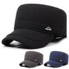 Winter Warm Wool Flat Cap for Middle-Aged Men