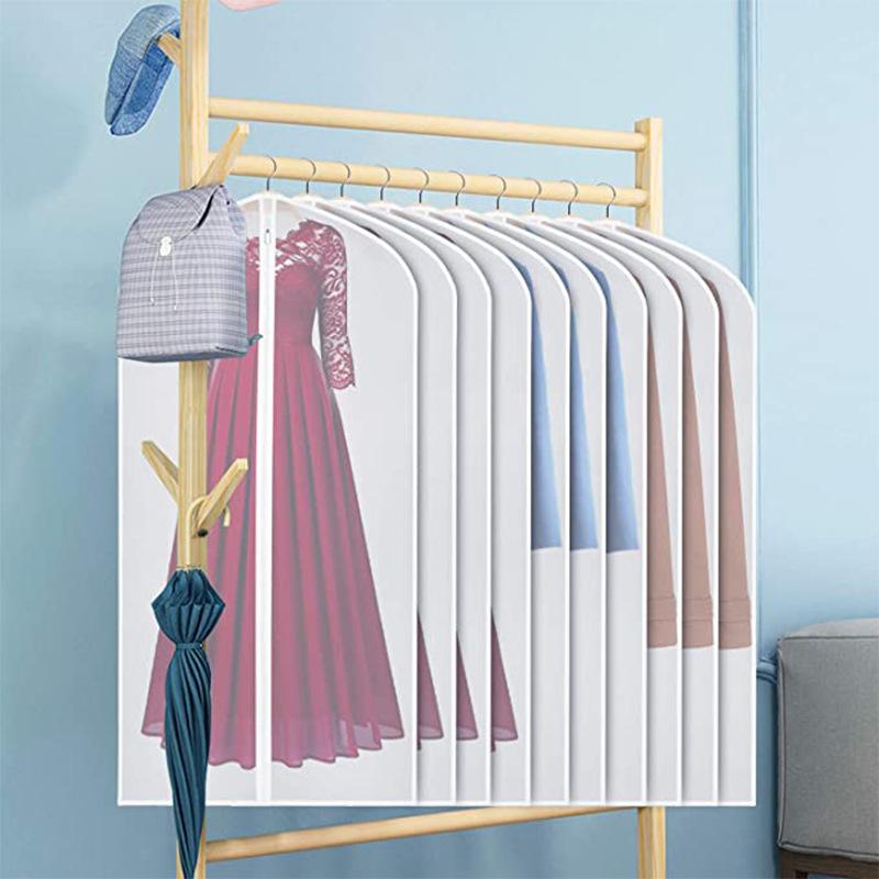 1pc PEVA Translucent Garment Covers Waterproof Clothing Storage Bags for Dust & Moisture Protection