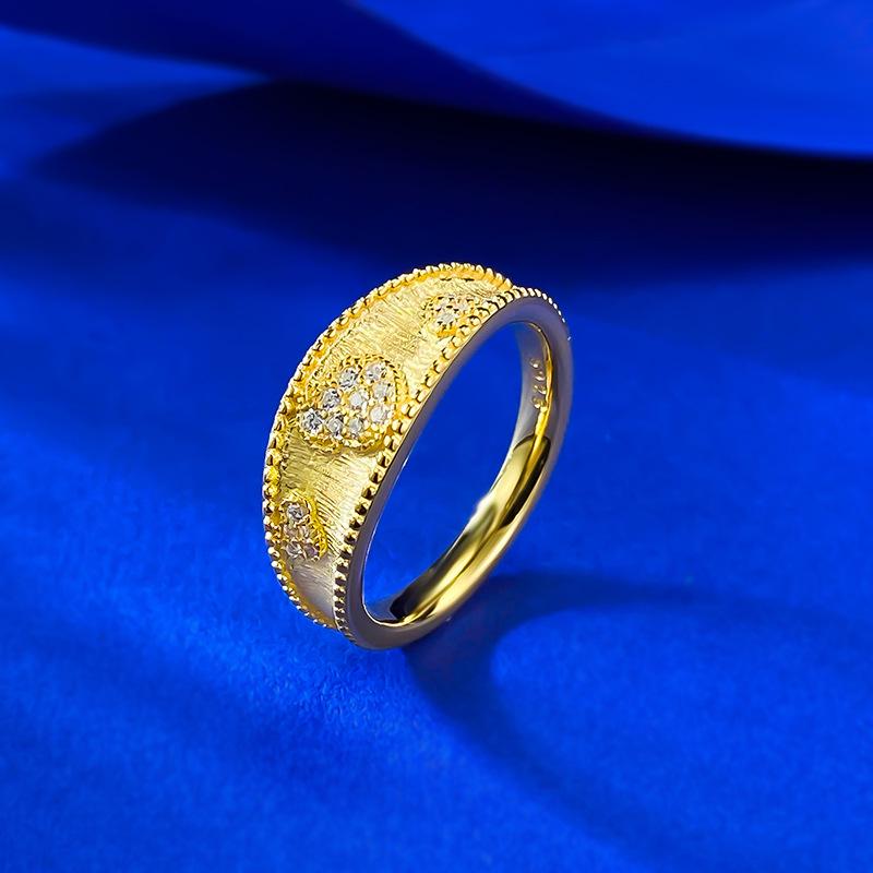 2026 S925 Silver Gold-Plated Gourd Ring: Retro Chinese Style for Autumn/Winter