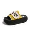 Thick-bottomed casual slippers for women to wear summer fashion to increase orgasm and non-slip home Velcro sandals
