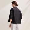 Zhaojun Women's Silk Embroidered Lapel Shirt