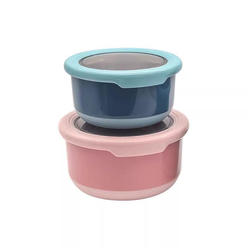 Stainless Steel Food-Grade Sealed Soup & Bento Bowl for Refrigerator
