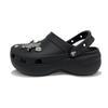 Classic Platform Clog EVA Simple Premium Princess Style Hole Shoes Women's Black