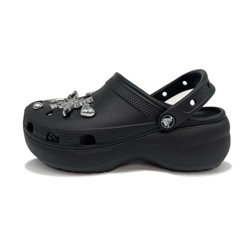 Crocs Classic Platform Clog EVA Simple Premium Princess Style Hole Shoes Women's Black