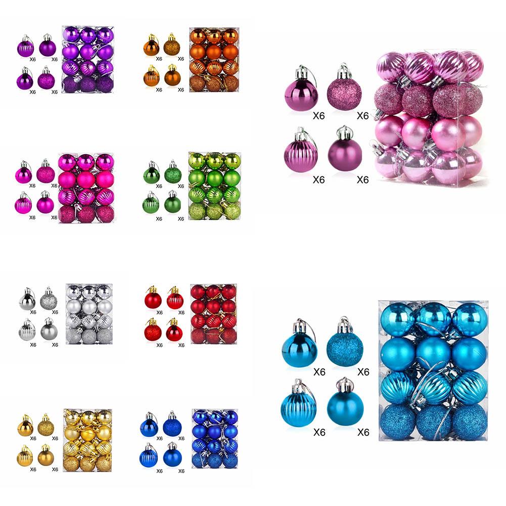 Christmas Decor Baubles Xmas Balls Party Wedding Hanging Ornaments Set