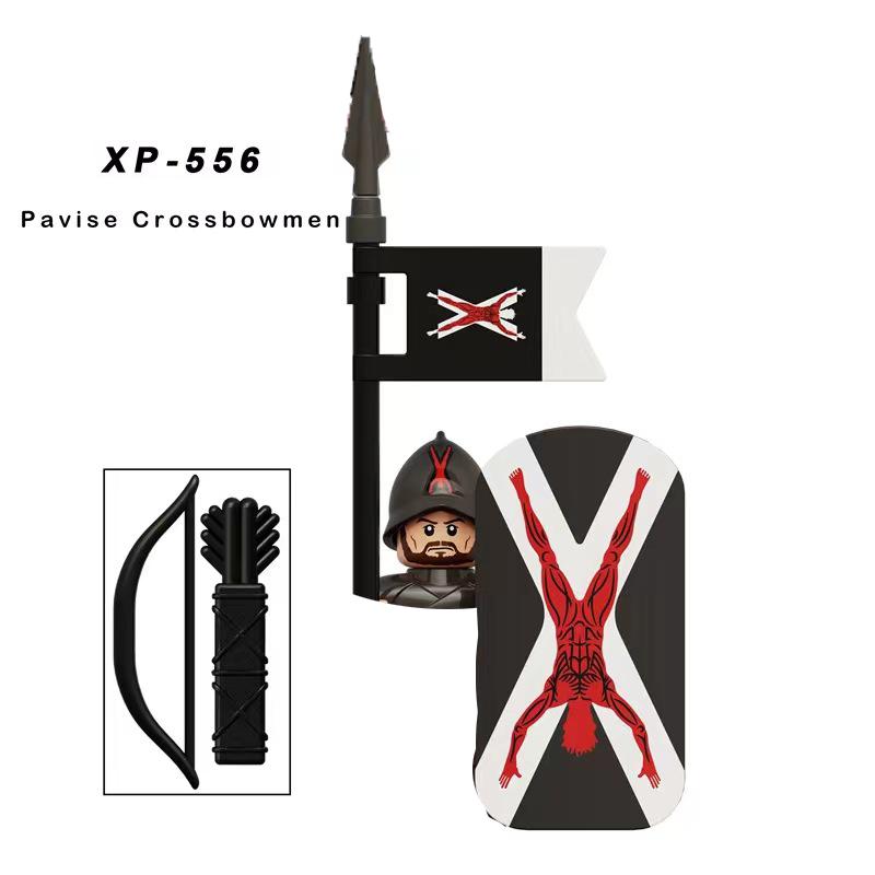 Mittelalterliche Ritter Serie Figuren Bausteine Krieger Soldaten Wachen Löwenherz Krankenhaus Deutscher Ritter Schlacht Hirte Kindergeschenk