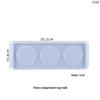 Poppy DIY Three-Grid Wine Bottle & Glass Silicone Coaster Mold