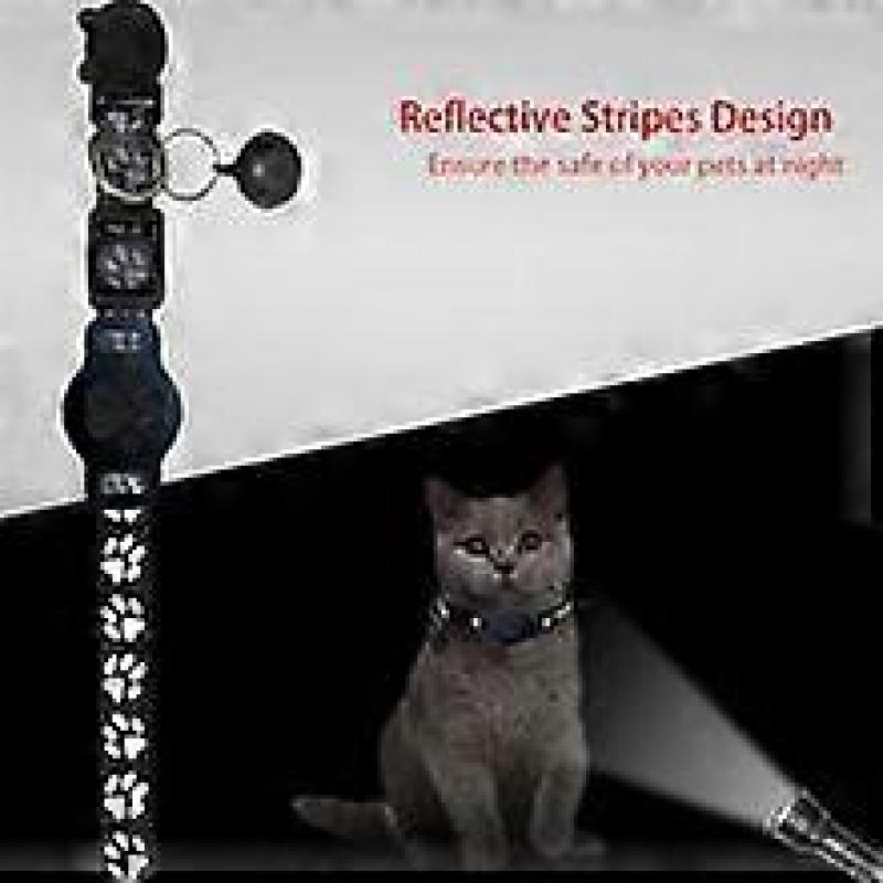 Cat Tracker for Airtag  No Monthly Fee GPS Location Tracker for Cats, Reflective & Waterproof Collar with Safety Buckle