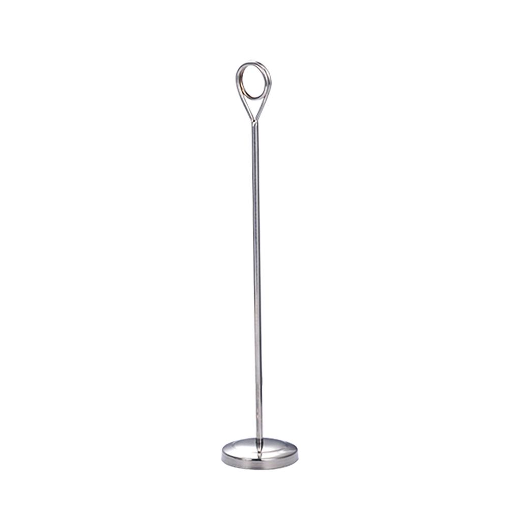 Hotel Stainless Steel Table Place Card Holder Number Stand 25cm