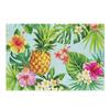 Heat Resistant Table Mat Anti Slip Tableware Pad Green Plants Linen Placemat  Table Decoration