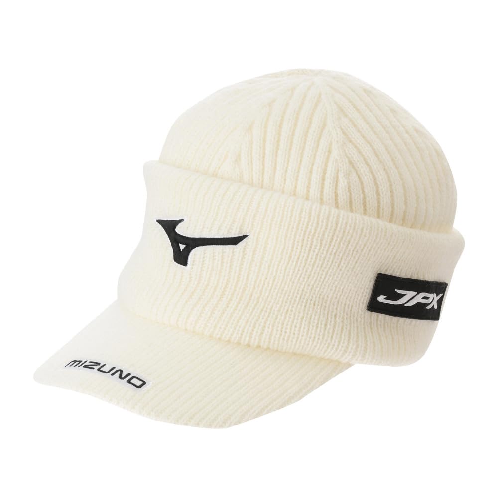Mizuno Breath Thermo Tour Knit Golf One Size Fits Most Cap, Heat-Generating Material, Men's, White, (E2MWB508)