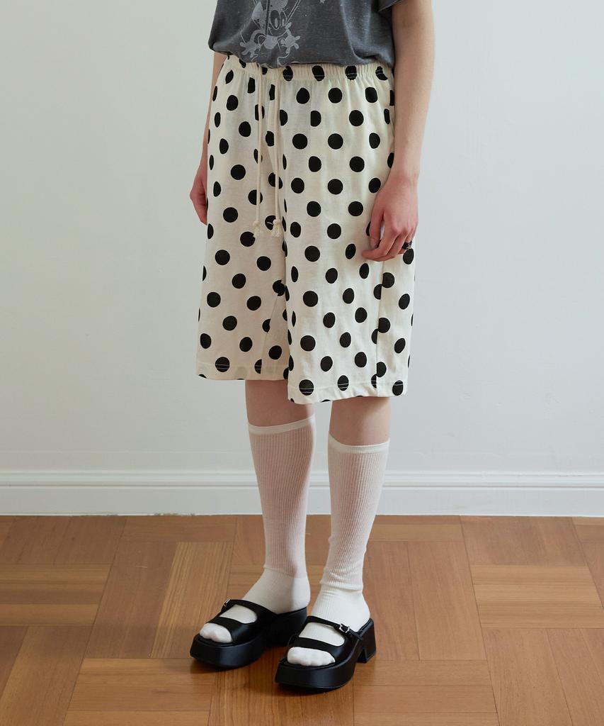 FUNFROMFUN Polka Shorts, Ivory